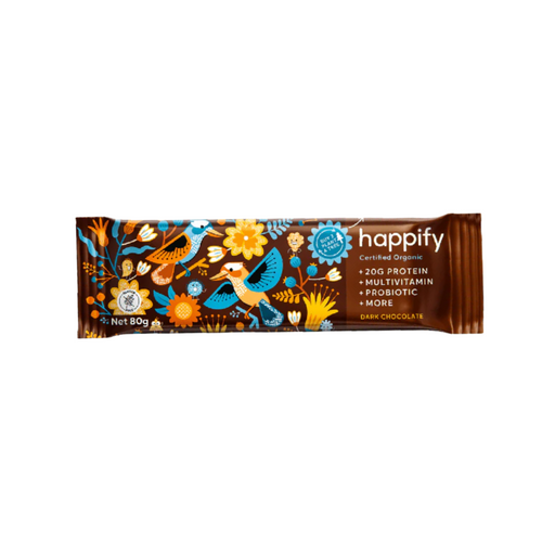Happify Bar 20g Protein Organic Plant Based 80g – Happify